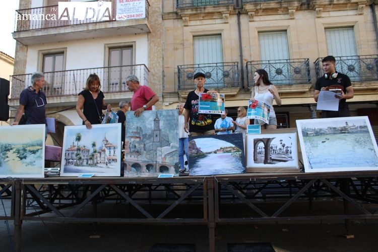 Francisco Campos, primer premio del VI Certamen de Pintura al Aire libre