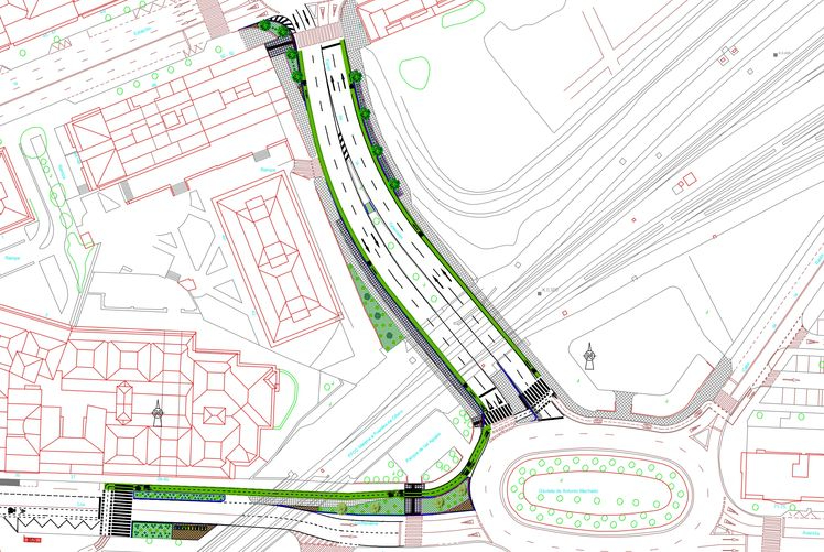 El nuevo tramo de carril bici que están rematando en Salamanca