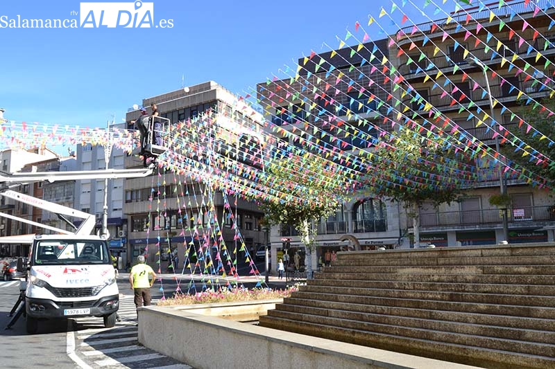 Cuenta atrás para las fiestas en Béjar: Ritmo frenético en las casetas