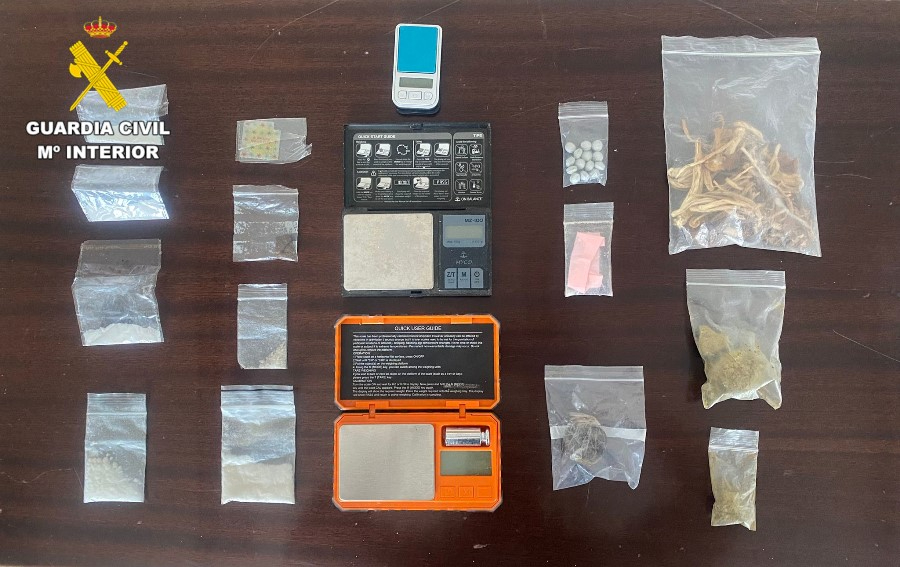 Detenidos en Navasfrías con un cóctel de drogas dos hombres de México y Venezuela 