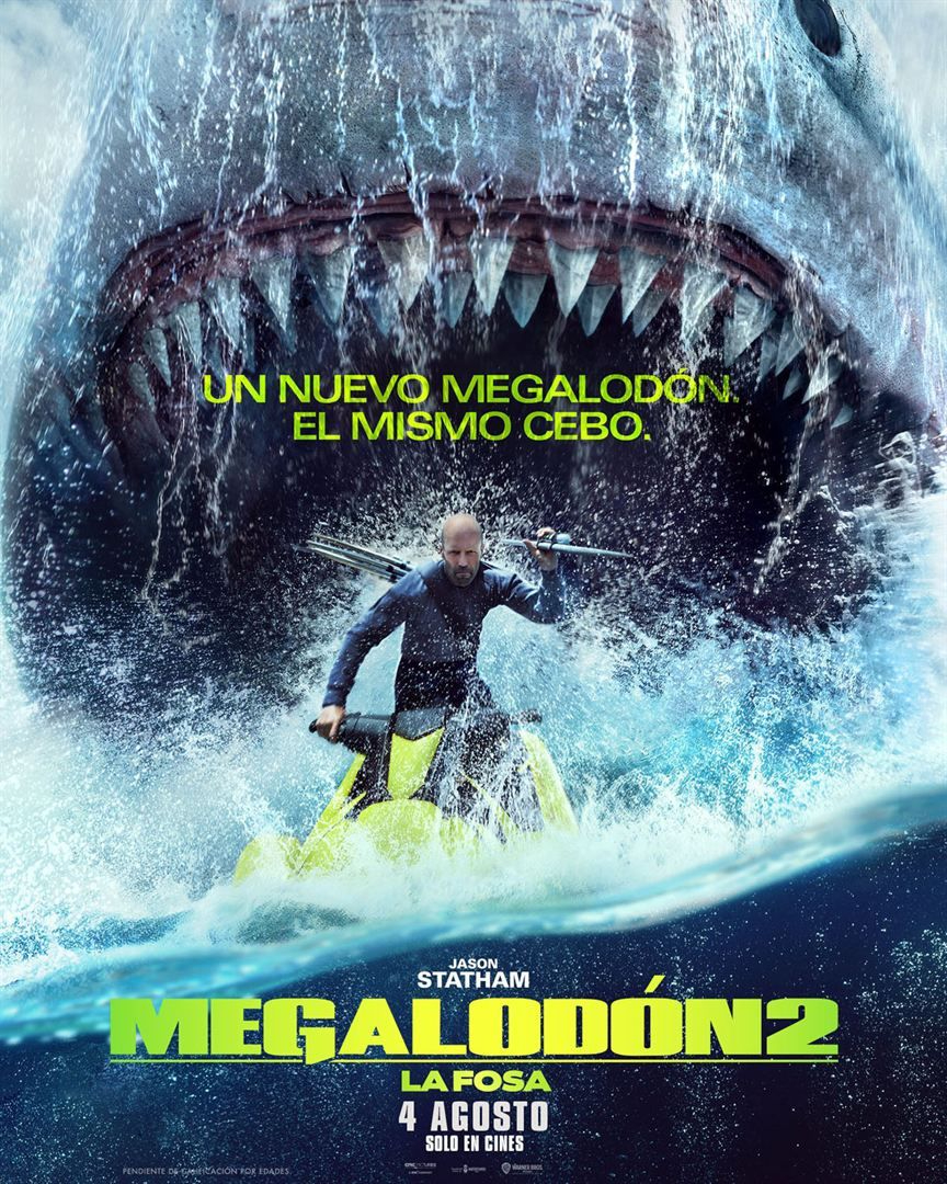 El nuevo dominador de la taquilla nacional, Megalodón 2, llega este viernes al Cine Juventud