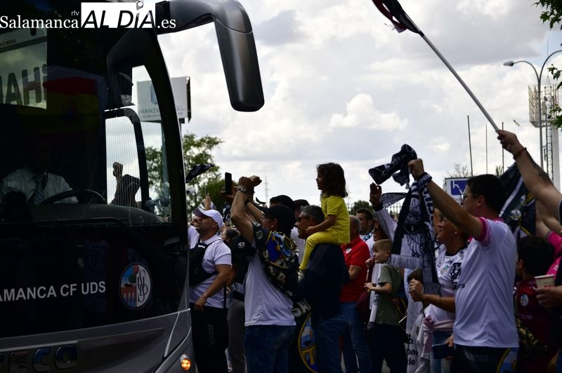 El Salamanca UDS financia el 50% del primer desplazamiento de la temporada para sus aficionados