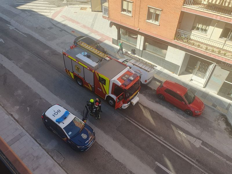 Una mujer queda inconsciente tras intoxicarse con monóxido de carbono en la carretera de Ledesma