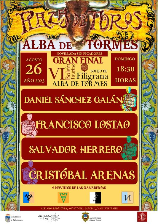 Cuatro jóvenes optan a ganar el Bolsín Taurino Botijo de Filigrana en Alba de Tormes