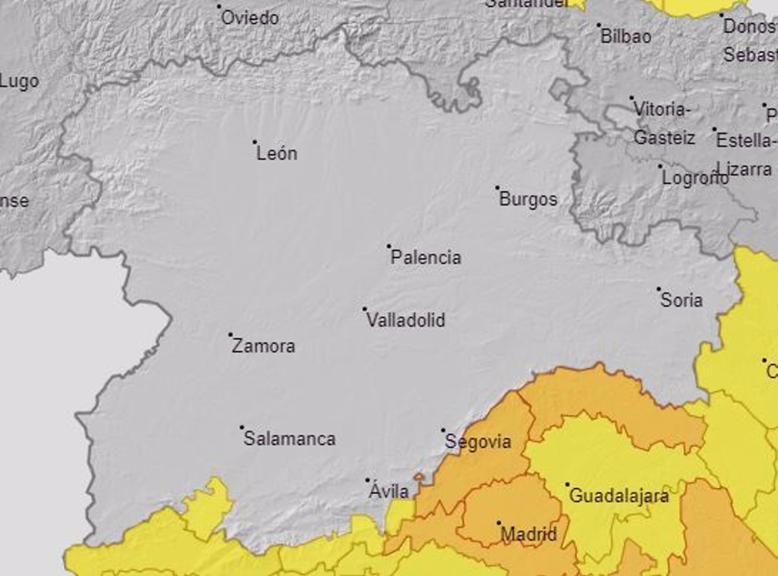 La Aemet prevé que la ola de calor se aleje este jueves de CyL y solo habrá avisos activos al sur de Ávila y Salamanca