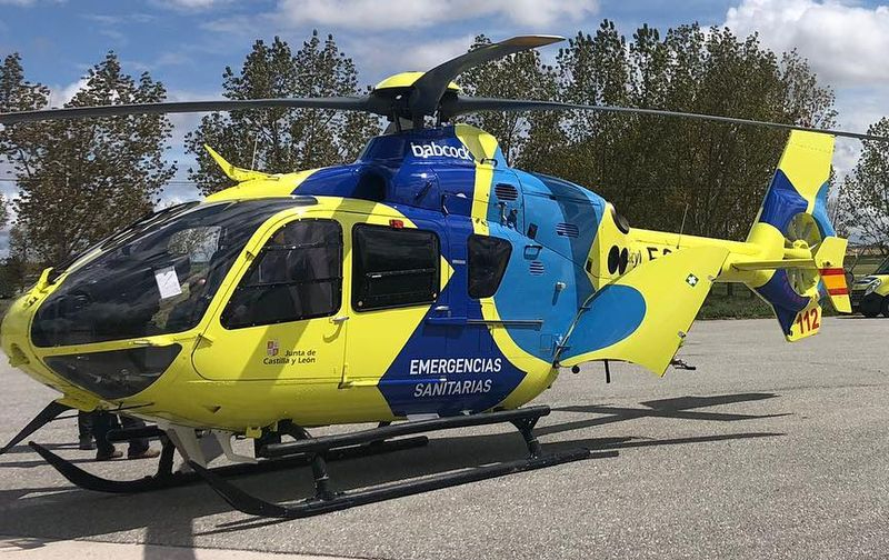 Herida tras la salida de la vía de su automóvil en Canillas de Abajo