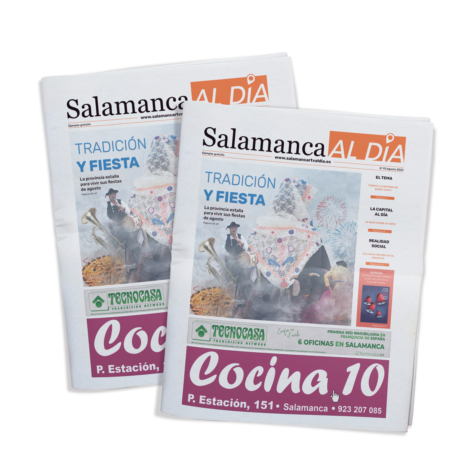 Este miércoles sale a la calle el número de agosto del periódico de papel SALAMANCA AL DÍA