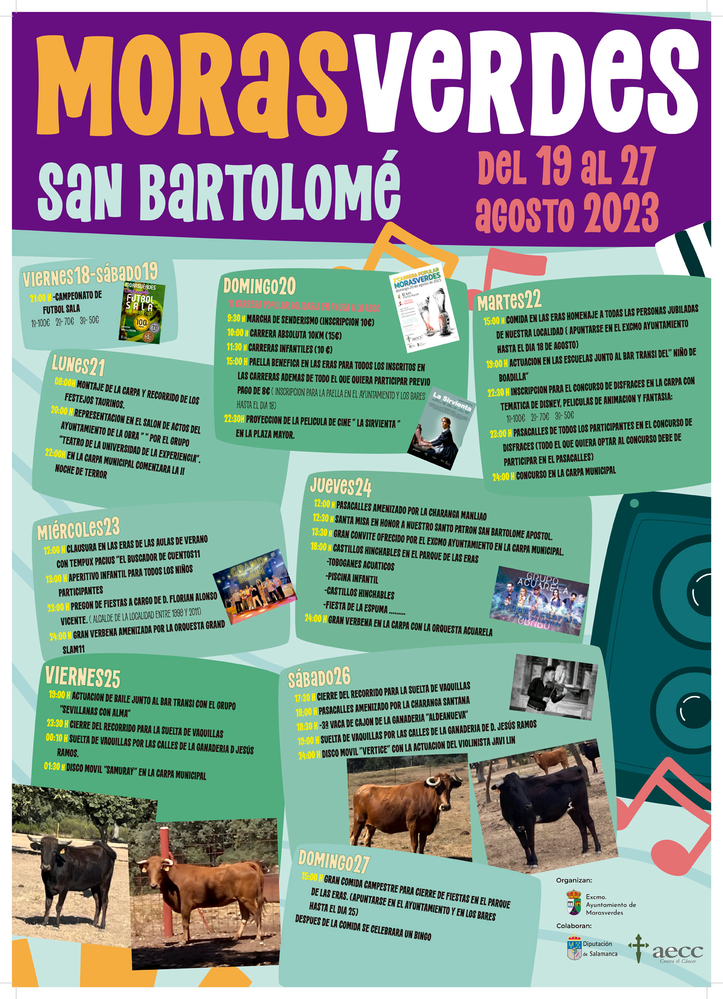 Cartel Fiestas San Bartolomé 23 de Morasverdes
