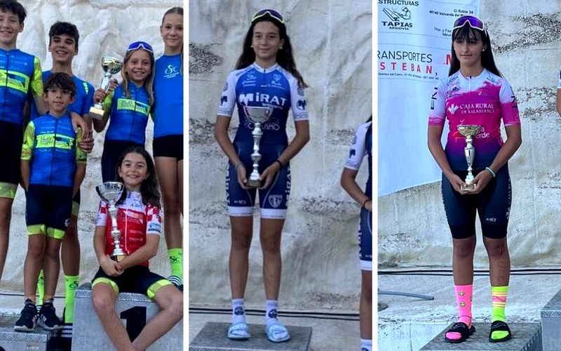 Más medallas para ciclistas de Salamanca en Segovia