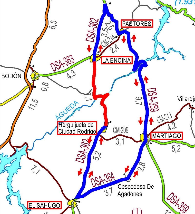 La carretera entre Herguijuela y La Encina estará cortada desde este miércoles hasta enero