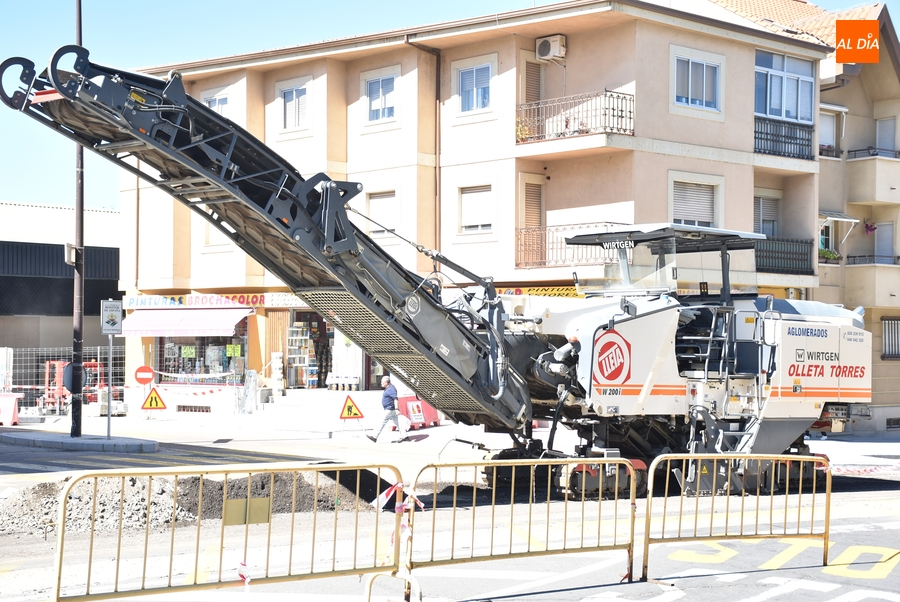 En marcha el fresado de la Avenida de España como paso previo a su reasfaltado