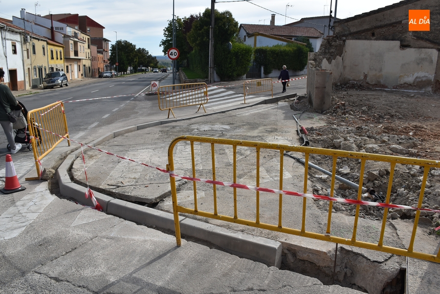 Cambio radical de imagen de la confluencia de la Avenida de Béjar con Júcar y Voladero