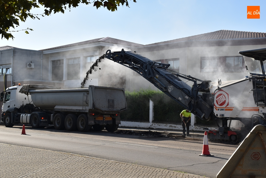 Incómoda mañana lectiva debido al ruido permanente del fresado