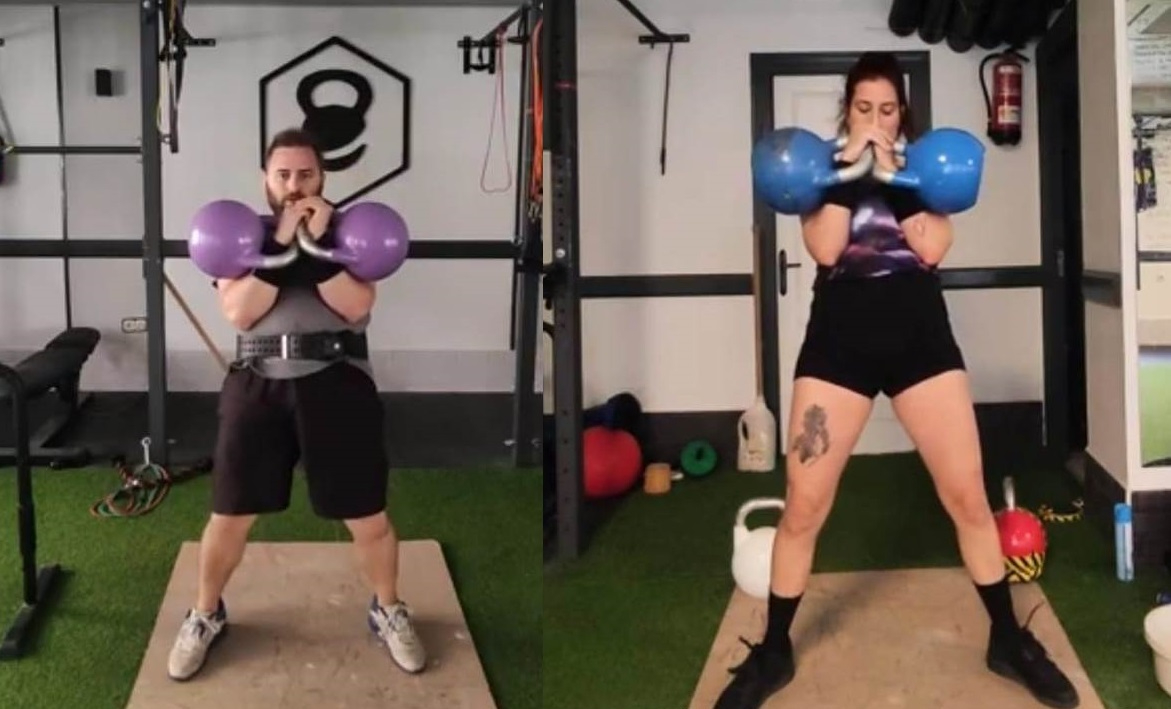 José Raúl Manchado y Cristina Sánchez quedan terceros en las nuevas pruebas de la Liga Kettlebell