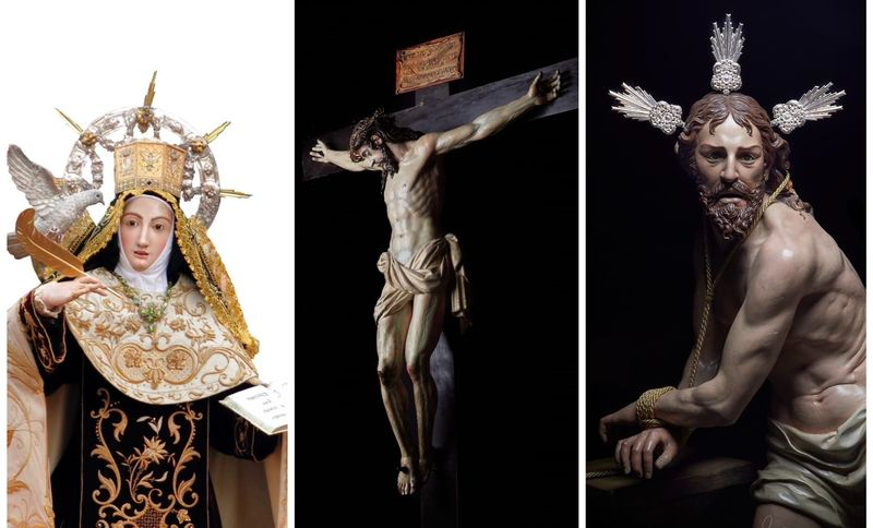 Los Azotes, el Cristo de los Doctrinos y Santa Teresa de Jesús  en el Via crucis. El musical