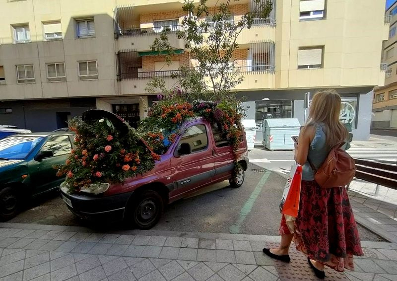 Sorpresa en el Barrio del Oeste: ¡un coche florece!