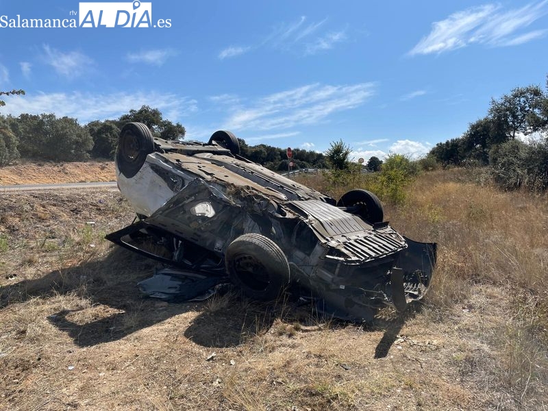 Un varón de unos 70 años, herido en un brutal accidente cerca de El Encinar