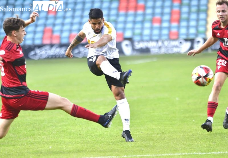 Martín Galván, sobre el golazo de falta con el Salamanca UDS: El golpeo lo practico mucho y es una recompensa