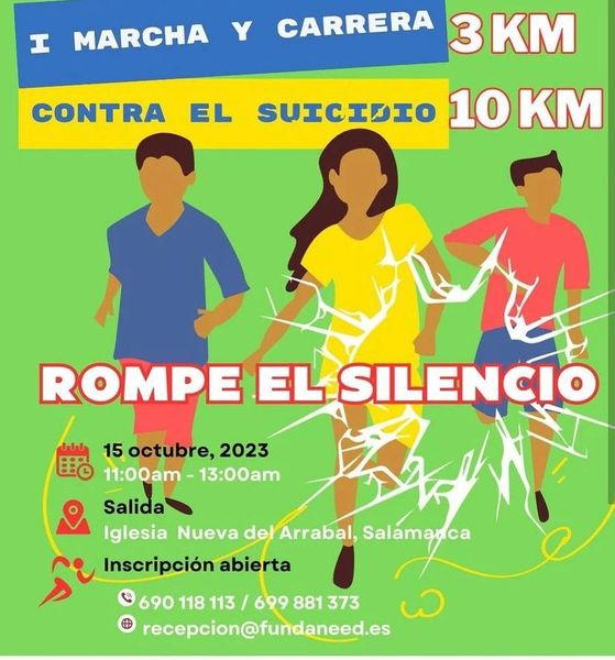 ‘Rompe el silencio’, una marcha contra el suicidio que se celebrará en Salamanca
