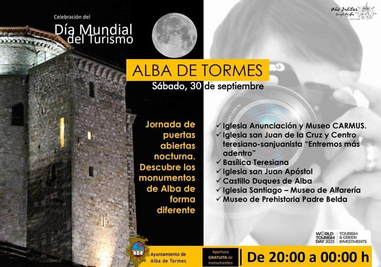Día Mundial del Turismo: una oportunidad para visitar de noche los museos y monumentos de la villa
