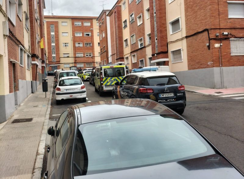 Persecución policial a un coche en el Barrio Vidal de Salamanca