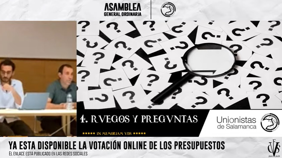 Los socios de Unionistas aprueban un presupuesto de 1.620.996 euros de ingresos y 1.608.452 de gastos para la 23/24