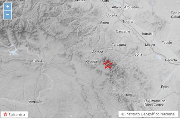 Terremoto de magnitud 4 en la provincia de Soria