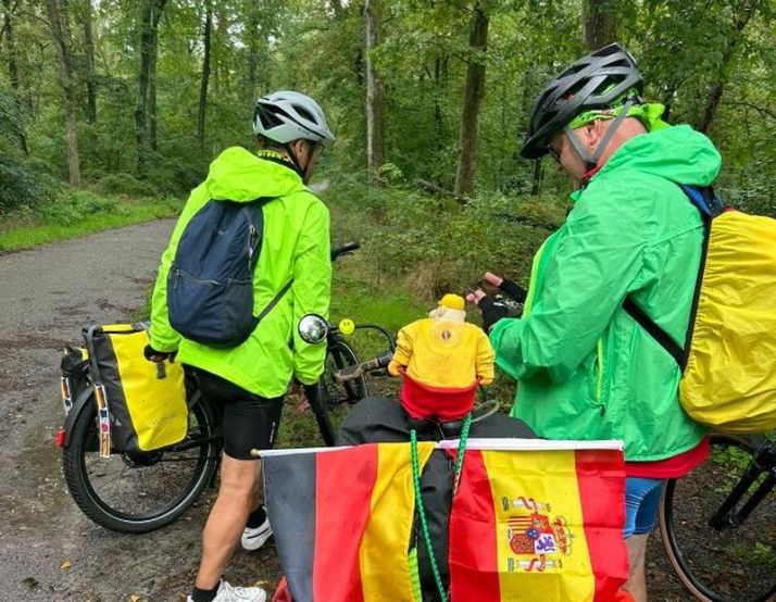 La aventura de Jesús Sánchez Mateos: 1.900 kilómetros en bici desde Schönau (Alemania) hasta Ledrada