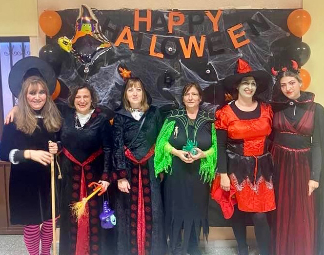 Animada fiesta de Halloween en Mancera de Abajo