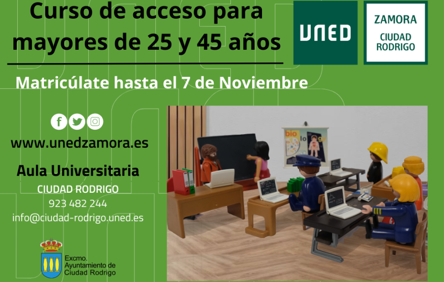 Últimos días para matricularse en los Cursos de Acceso a la Universidad para mayores de 25 y 45 años