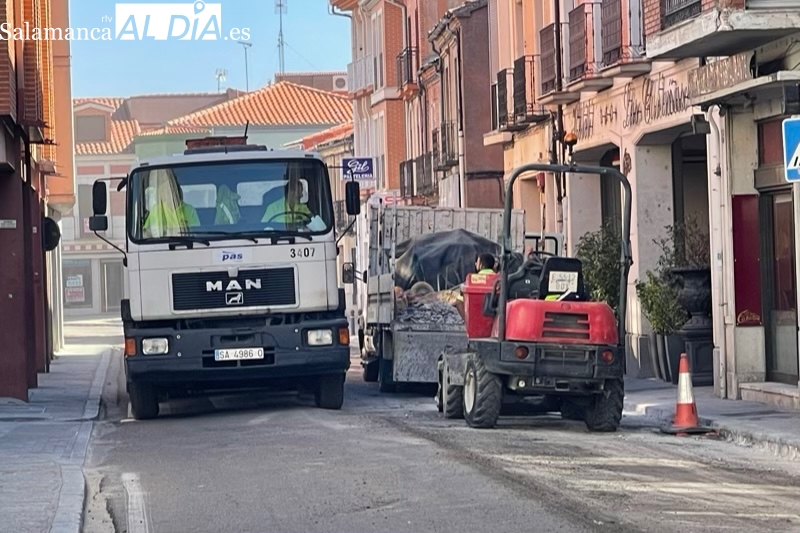 Comienza la pavimentación de 15 calles en Peñaranda: 12.000 metros cuadrados 