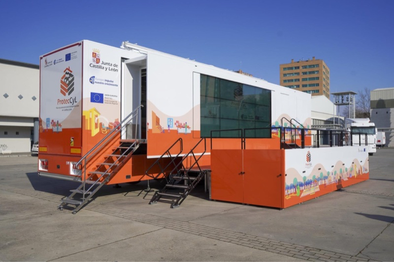 Un gran autobus llega mañana a Peñaranda para fomentar la autoprotección dentro del programa ProtecCyL