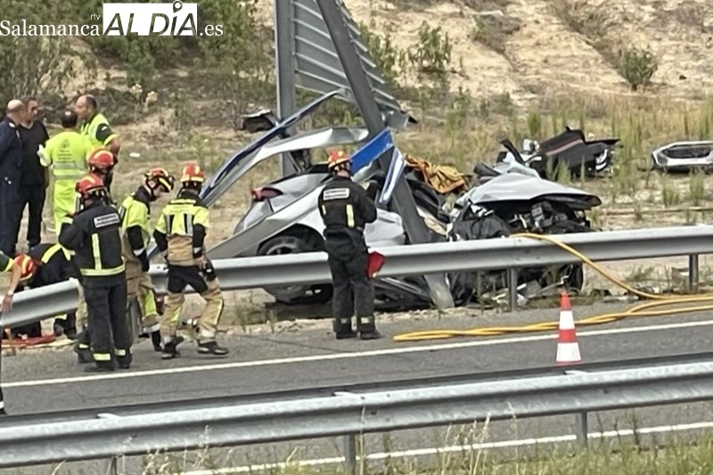 Evacuado en helicóptero tras sufrir un grave accidente en la autovia A-50
