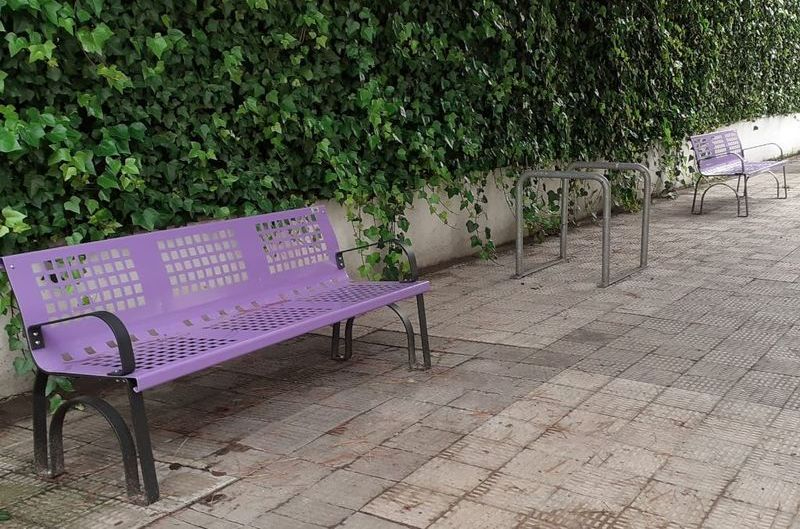 Mejoras en la zona ajardinada de la calle Lugo de Salamanca