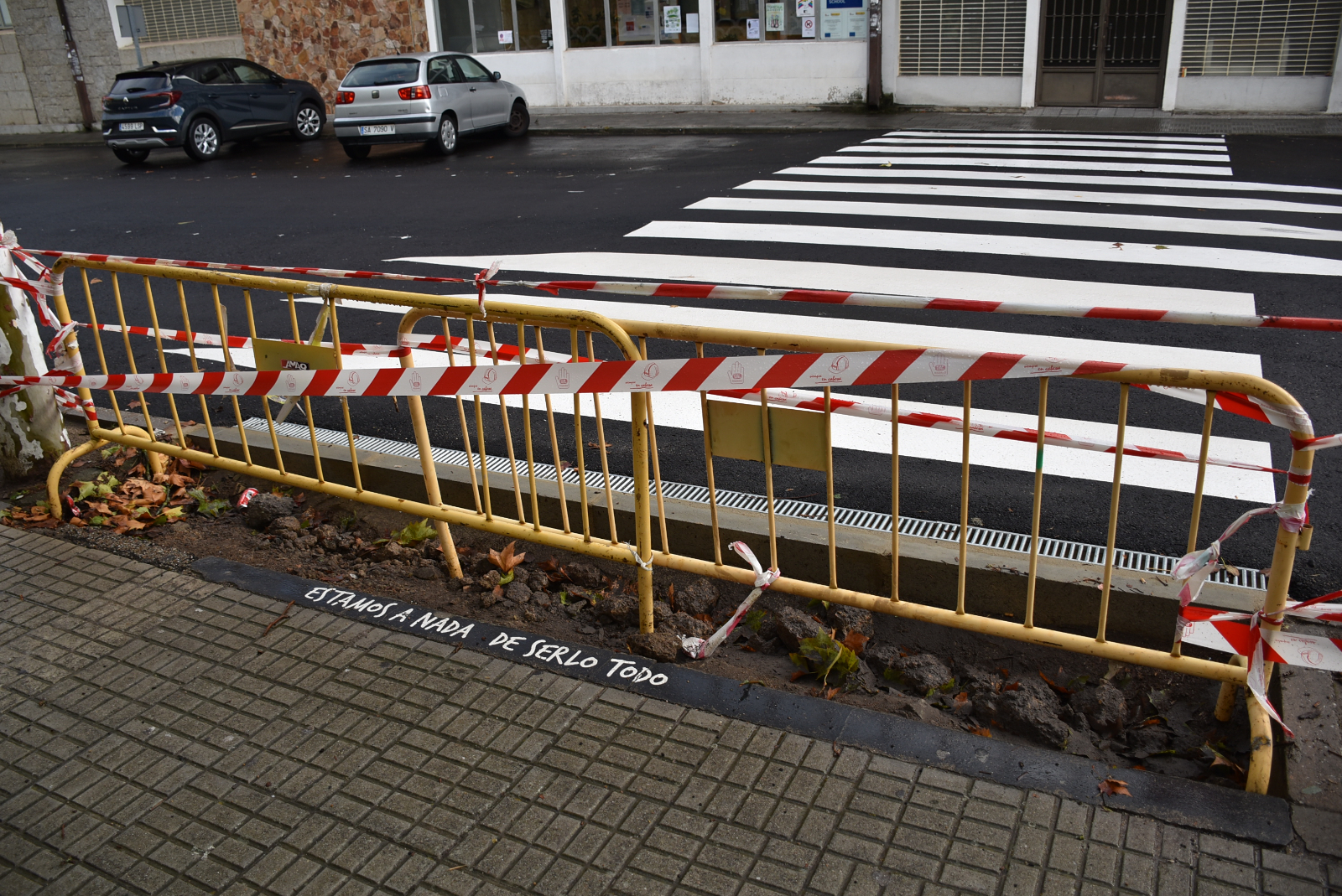 Protegido por fin el hueco que ha quedado sin rellenar en la Avenida de Béjar