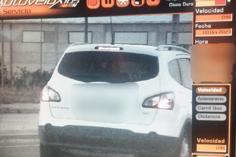 Cazado un conductor que circulaba en Peñaranda a 96 km/h en una vía limitada a 40 