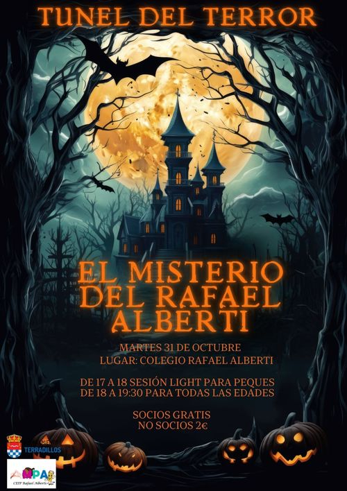 Túnel del Terror y desfile de disfraces por Halloween en el Encinar