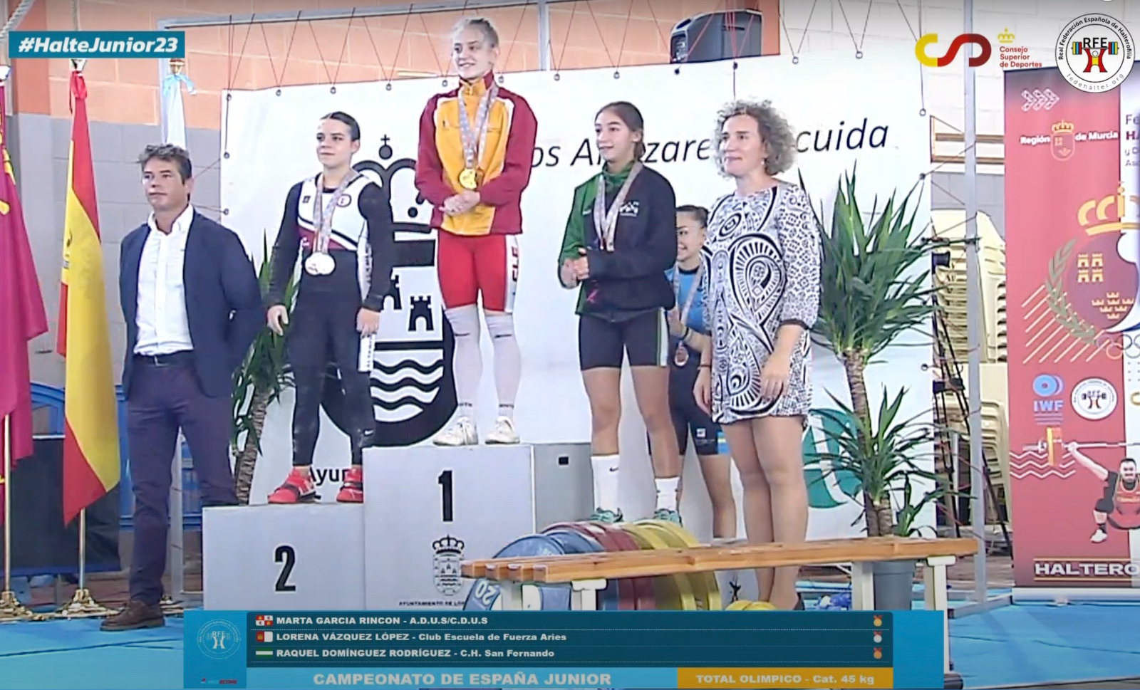 Ocho medallas de oro para la halterofilia salmantina en el Campeonato de España Júnior