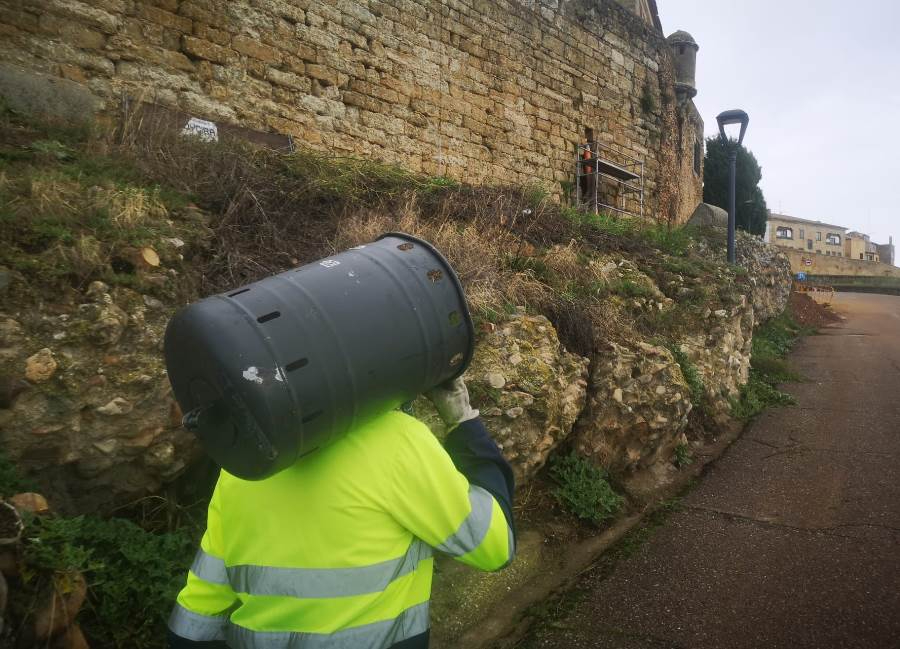 Atacadas de nuevo varias papeleras de la muralla