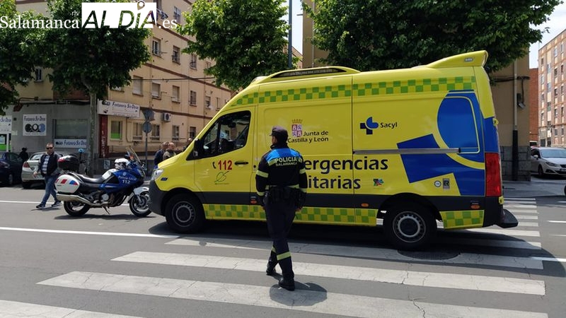 Herido un motorista tras chocar con un turismo en la avenida de San Agustín