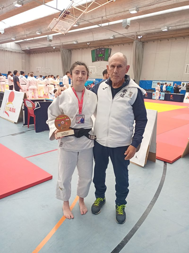 Carla Mateos, medalla de bronce de judo en la Copa de España 