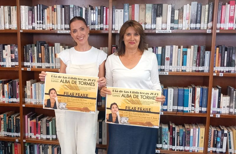 Día de las Bibliotecas en Alba de Tormes con la escritora Pilar Fraile