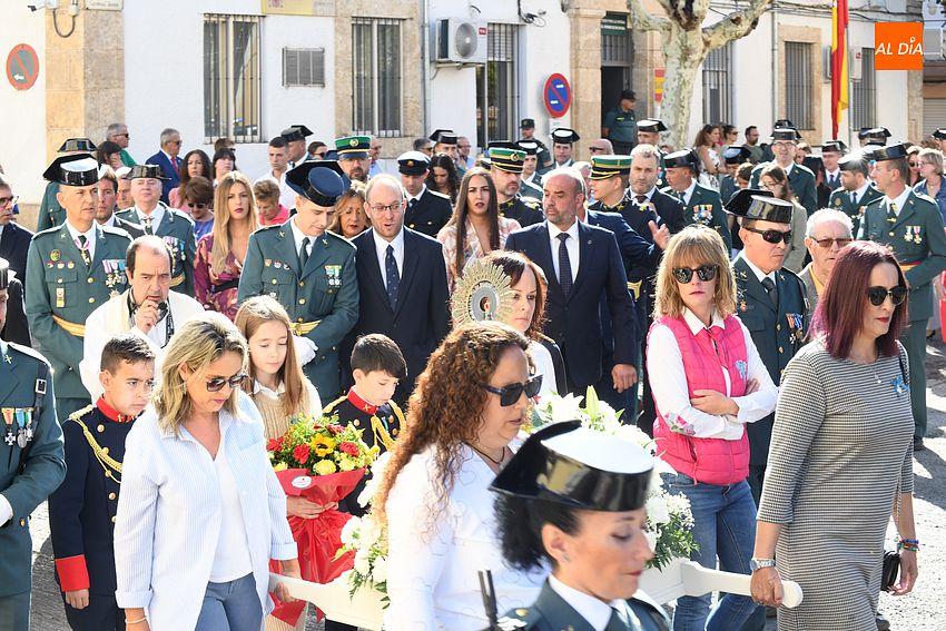 Creciente asistencia a la solemne conmemoración en Miróbriga de la patrona de la Benemérita