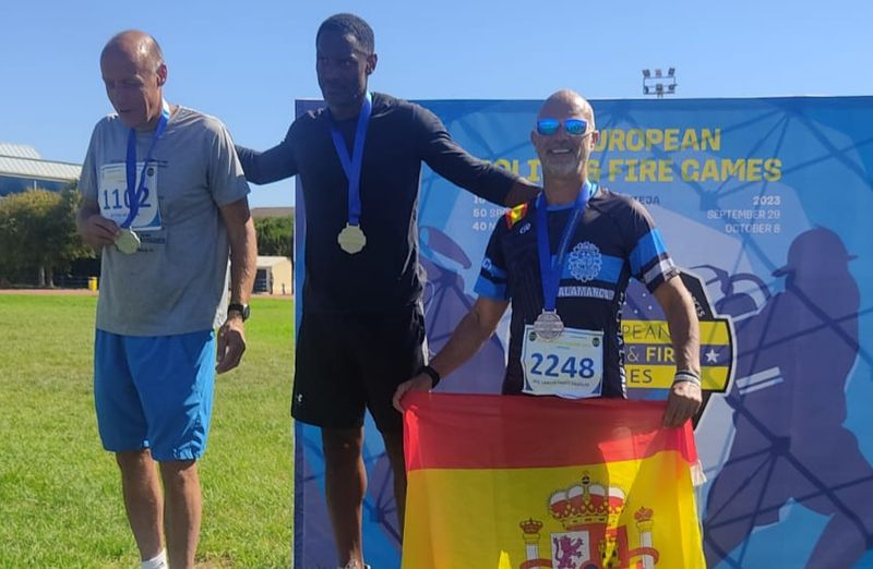 Medallas para un salmantino en los IX Juegos Europeos de Policías y Bomberos