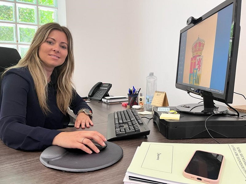 Alcaldesa de Fuentes de Oñoro Laura Vicente Torrens