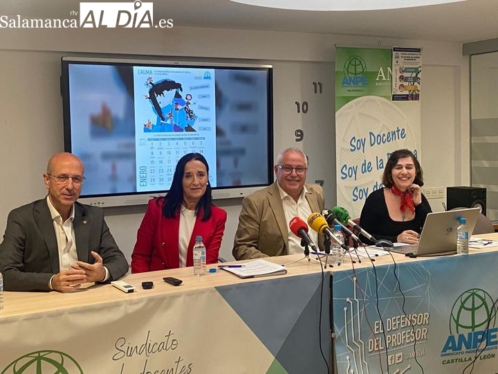 El centro escolar como refugio, protagonista en el nuevo calendario elaborado por Violeta Monreal y ANPE