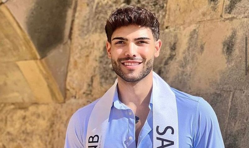  Joel González, Míster RNB Salamanca, ya luce la banda representando a la ciudad charra