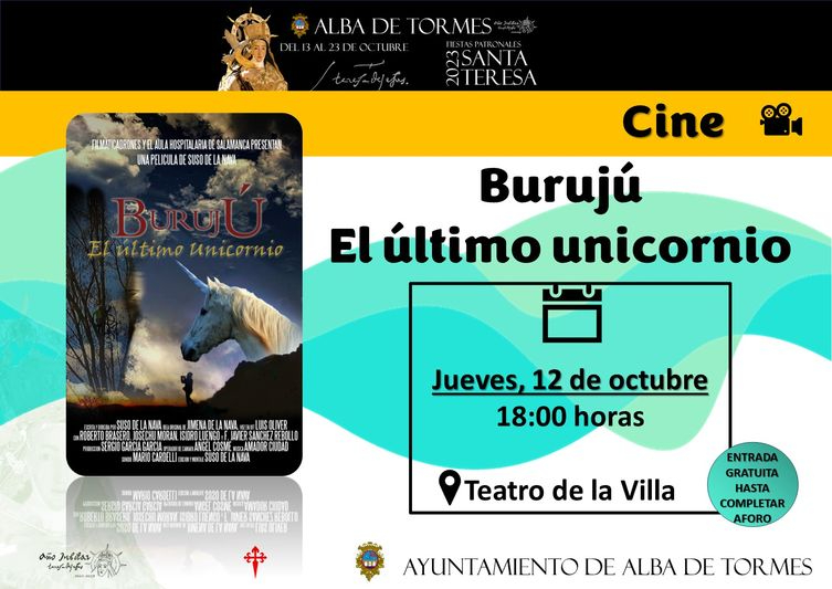 La película Burujú, el último unicornio de Suso de la Nava, llega a Alba de Tormes