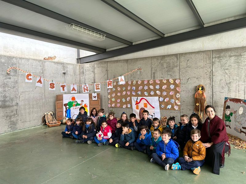 Castañada con los pequeños de Marista Champagnat