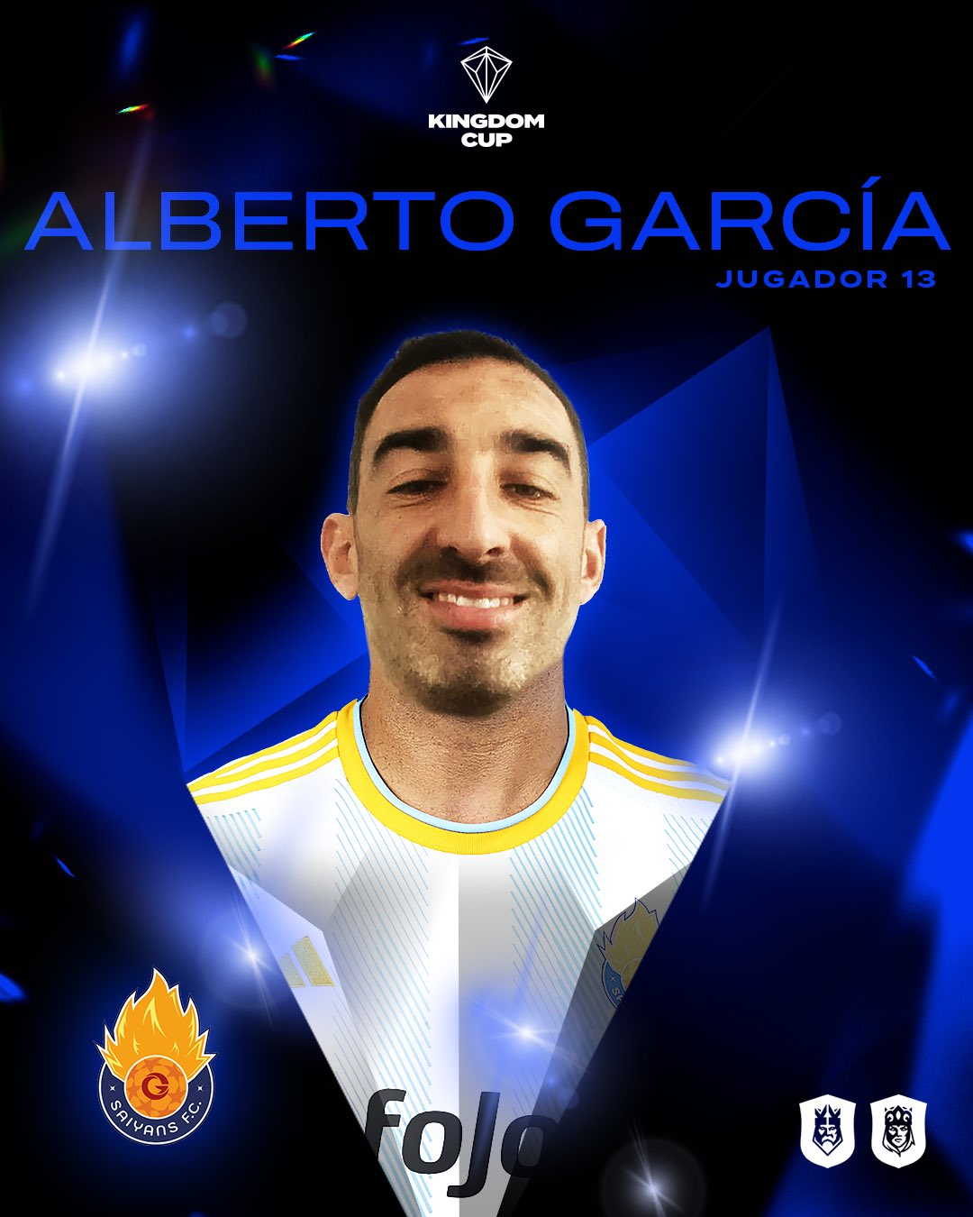 Alberto García juega este sábado en la Kingdom Cup con los Saiyans FC de Dani Romo